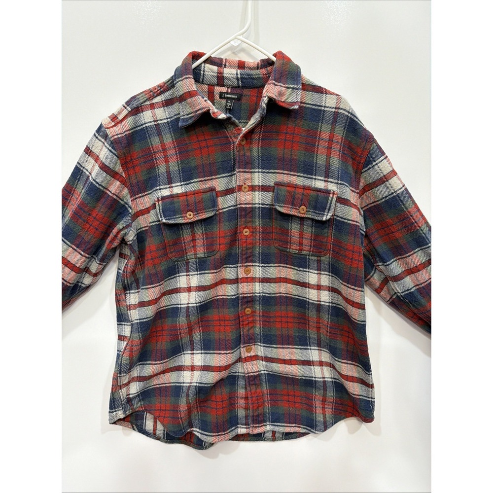 Vintage J. Peterman Company Vintage Heavy Plaid Shirt Jacket‎ X-Large. Button Up